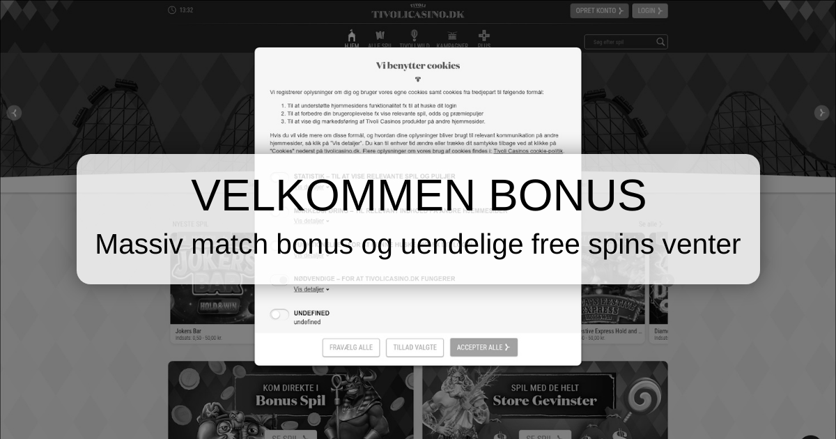 Tivoli Casino - Officielt site: Skattefrie gevinster i Danmark